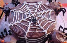 Spider Web Cake.