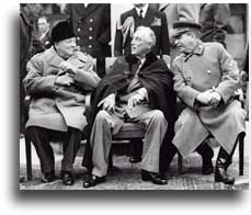 The big three - Churchill, Rossevelt & Stalin