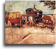 Encampment of Gypsies with Caravans 1888 Muse d'Orsay, Paris 